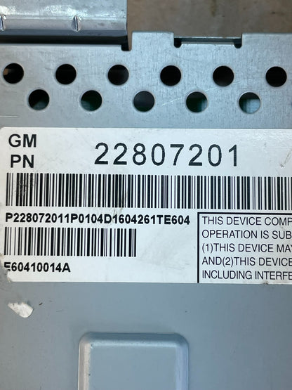 2010 - 2011 Chevrolet Equinox Radio Display Screen Information Dash Oe AD5953 DG6