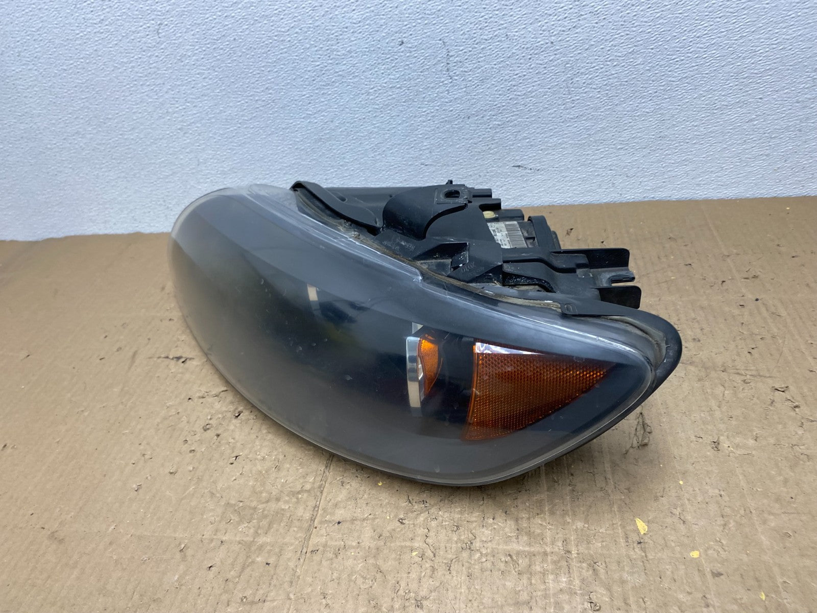 2007- 2009 Audi Q7 Left Driver LH Side Black Halogen Headlight Oem AB9912 DW1