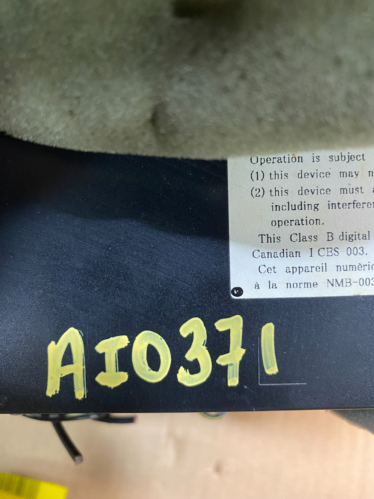 2008 to 2010 Infiniti QX56 Radio Player Climate Control Panel Bezel OE AI0371 DG9
