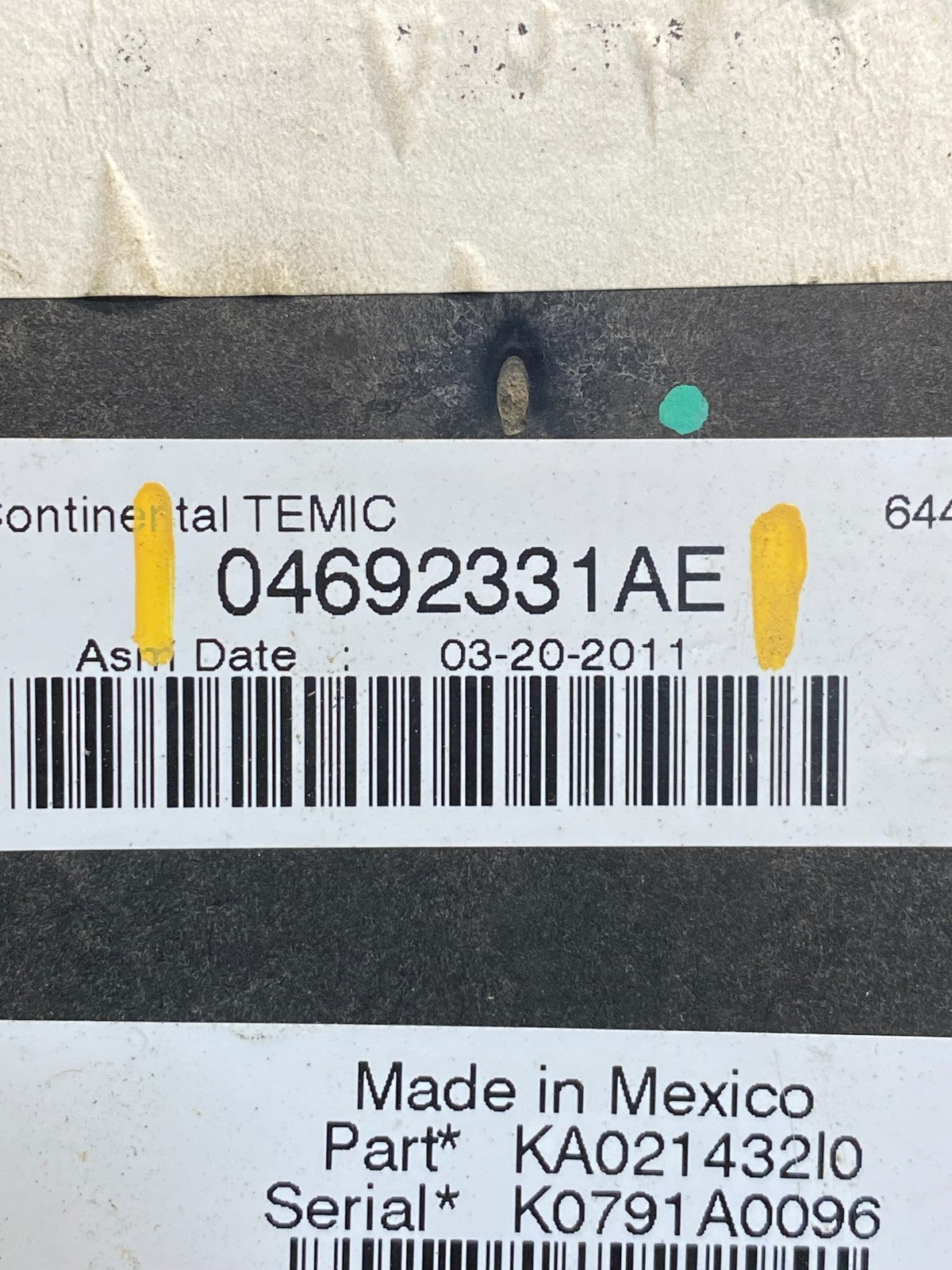 2011 Liberty Nitro TIPM Power Integrated Fuse Box Module ah7022 DG4