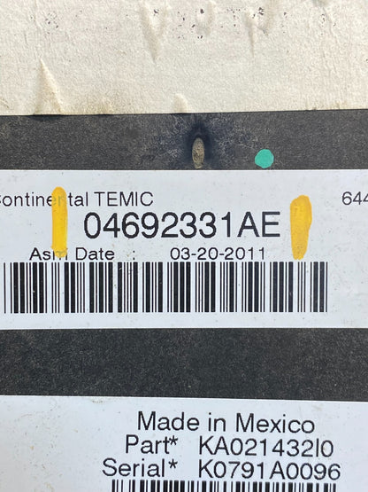 2011 Liberty Nitro TIPM Power Integrated Fuse Box Module ah7022 DG4