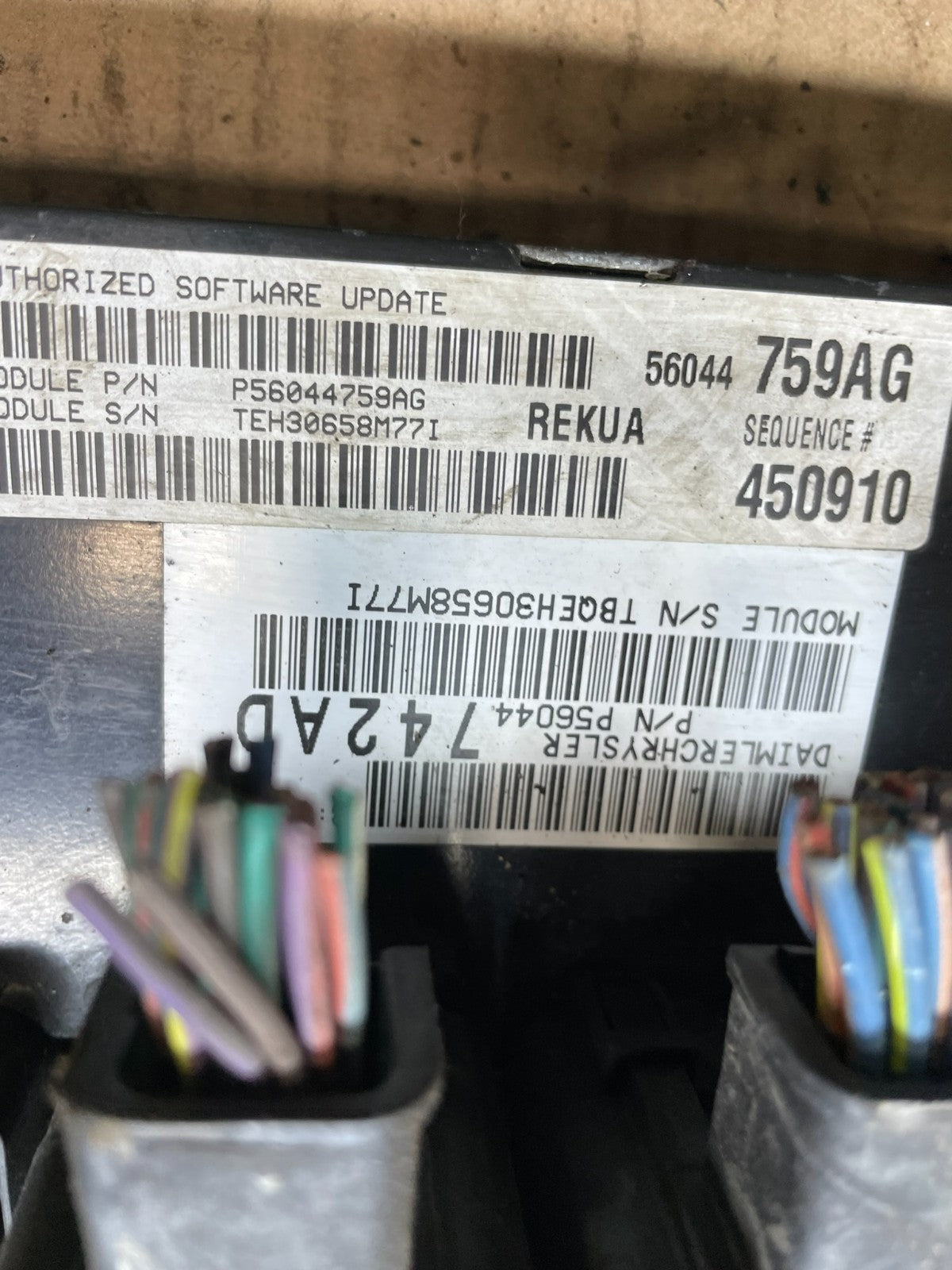 2005 to 2006 Jeep Grand Cherokee 3.7L Ecm Ecu Computer r1988 DG3