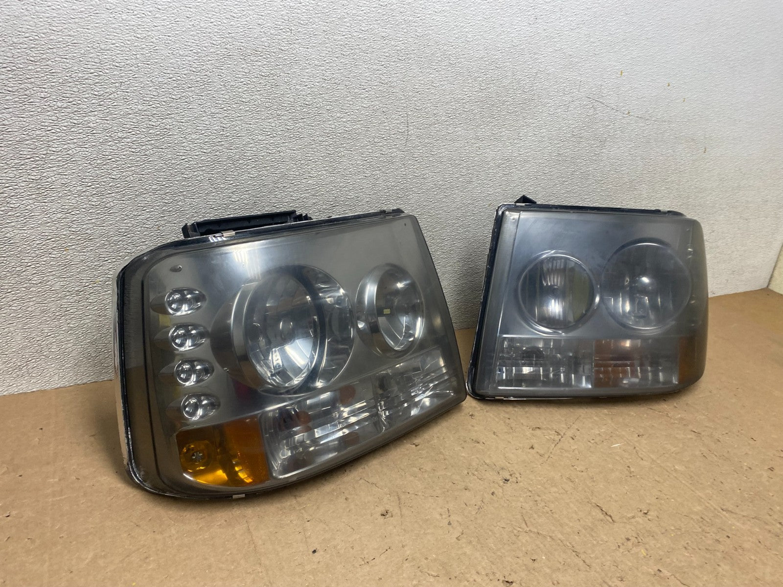 Chevy 99-02 Silverado 00-06 Tahoe Suburban LED Headlights Bumper 1-Piece W90902