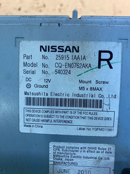 2009-2012 Nissan Murano AM FM CD Player Radio Receiver OEM AA3202 DG6