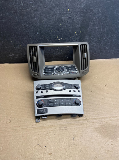 2007 to 2010 Infiniti G37 Radio Player Climate Control Panel Bezel ah3550 DG0