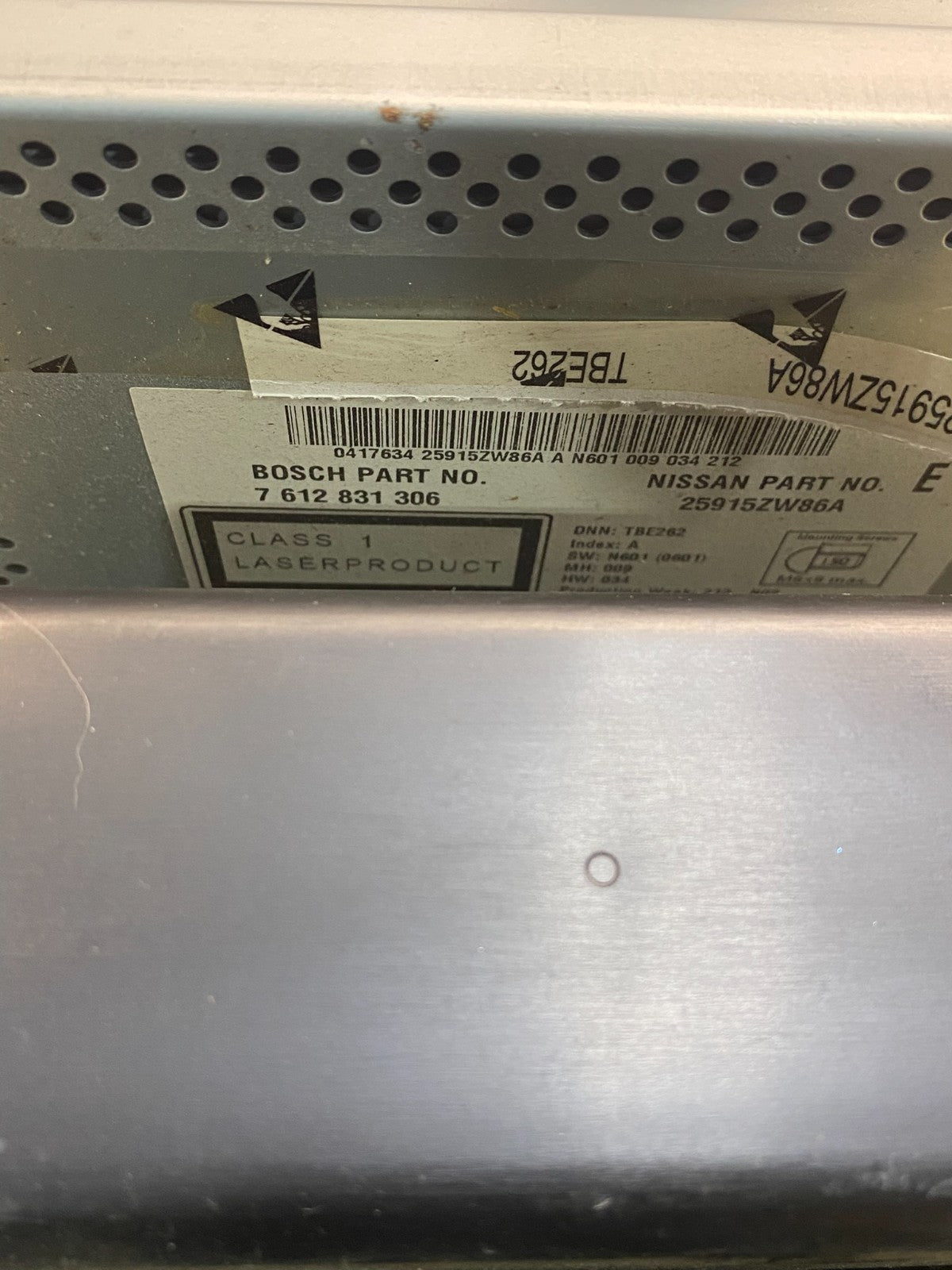 2010-2012 Nissan Sentra Center Dash Radio Bezel Panel Cubby Storage AE7922 DG6