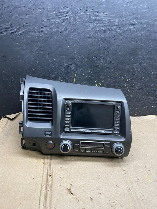 2006 - 2011 Honda Civic Radio AM/FM Climate Control Air Vent Bezel X5794 DG0