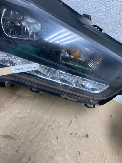2008 - 2013 Mitsubishi Lancer Left+Right Set LED Black Headlight AE7080 DG4