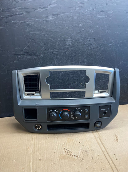 2006 to 2008 Dodge Ram Radio Climate Control A/C Heat Dash Bezel Trim AD7241 DG0