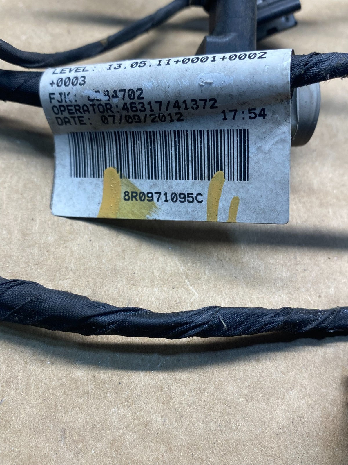 2012 to 2017 Audi Q5 Front Bumper Cover Harness with Sensors AF76024