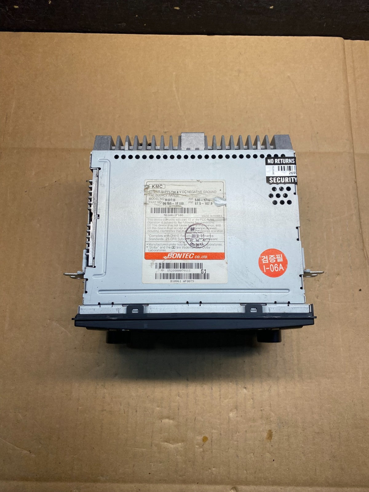 2005-2010 Kia Sportage AM FM Radio MP3 Singe Disc CD Cassette Player AI7641 DG3