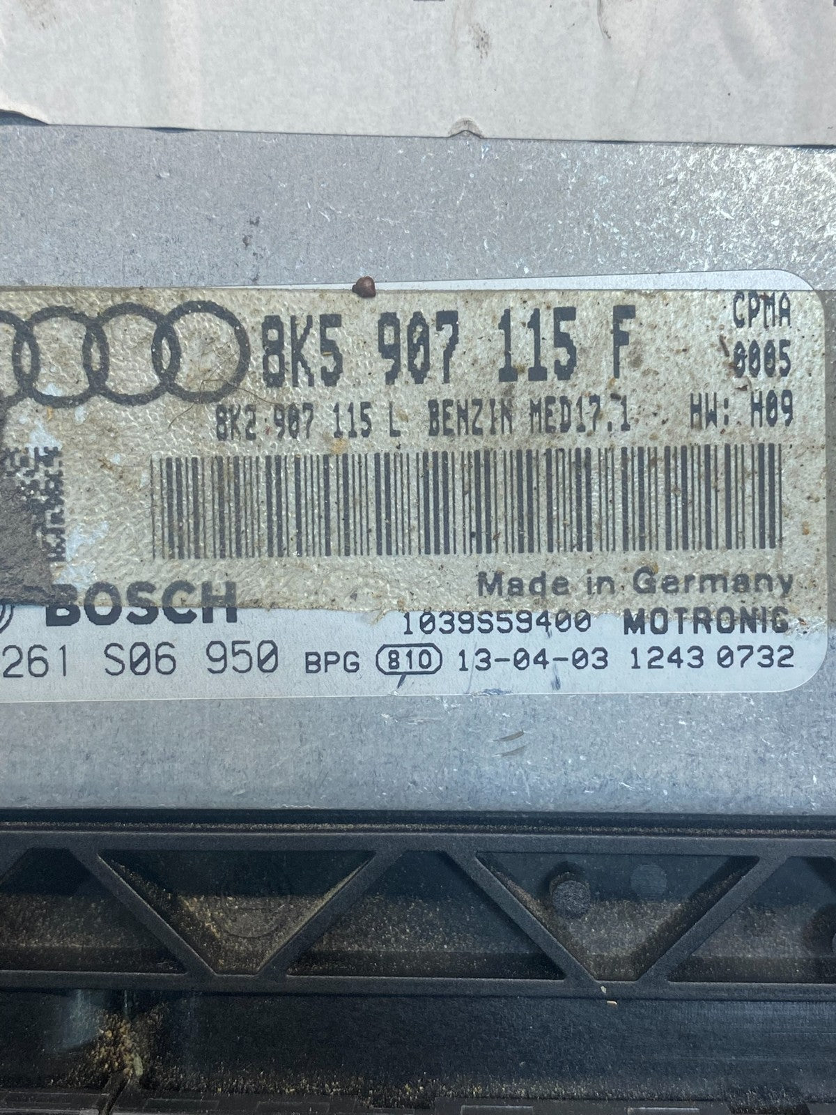 2013 2016 Audi Q5 Engine Control Module Computer ECU ECM 8K5907115F AG6129 DG2