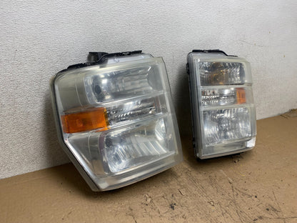 2008-2014 Ford Econoline E150 E250 E350 Left+Right Headlights Q8195 DW2