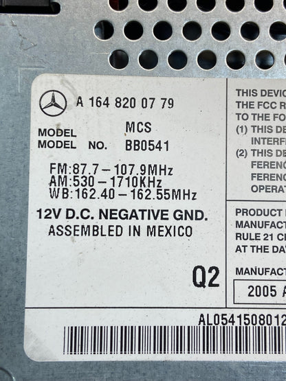 2006 2007 2008 Mercedes ML350 GL450 Radio Navigation Screen Display ae2269 DG6