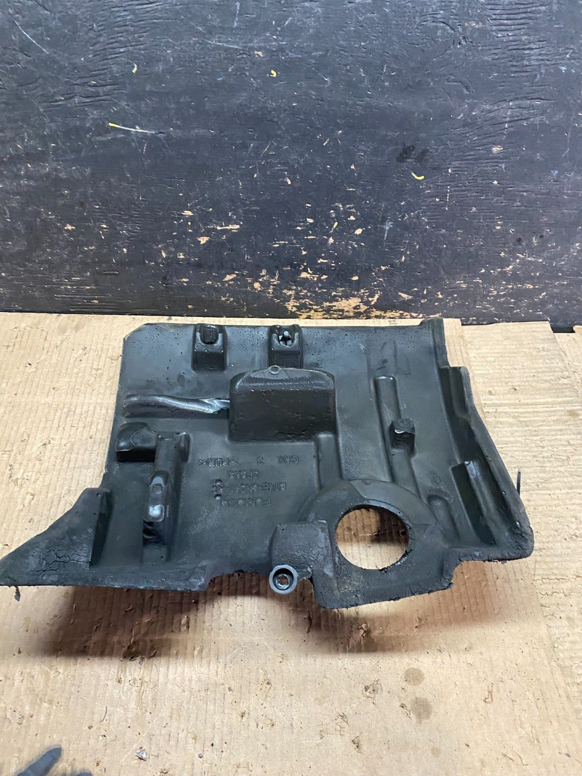 2011 to 2014 Ford Edge Engine Cover Shield  Black OEM W6027 DG5