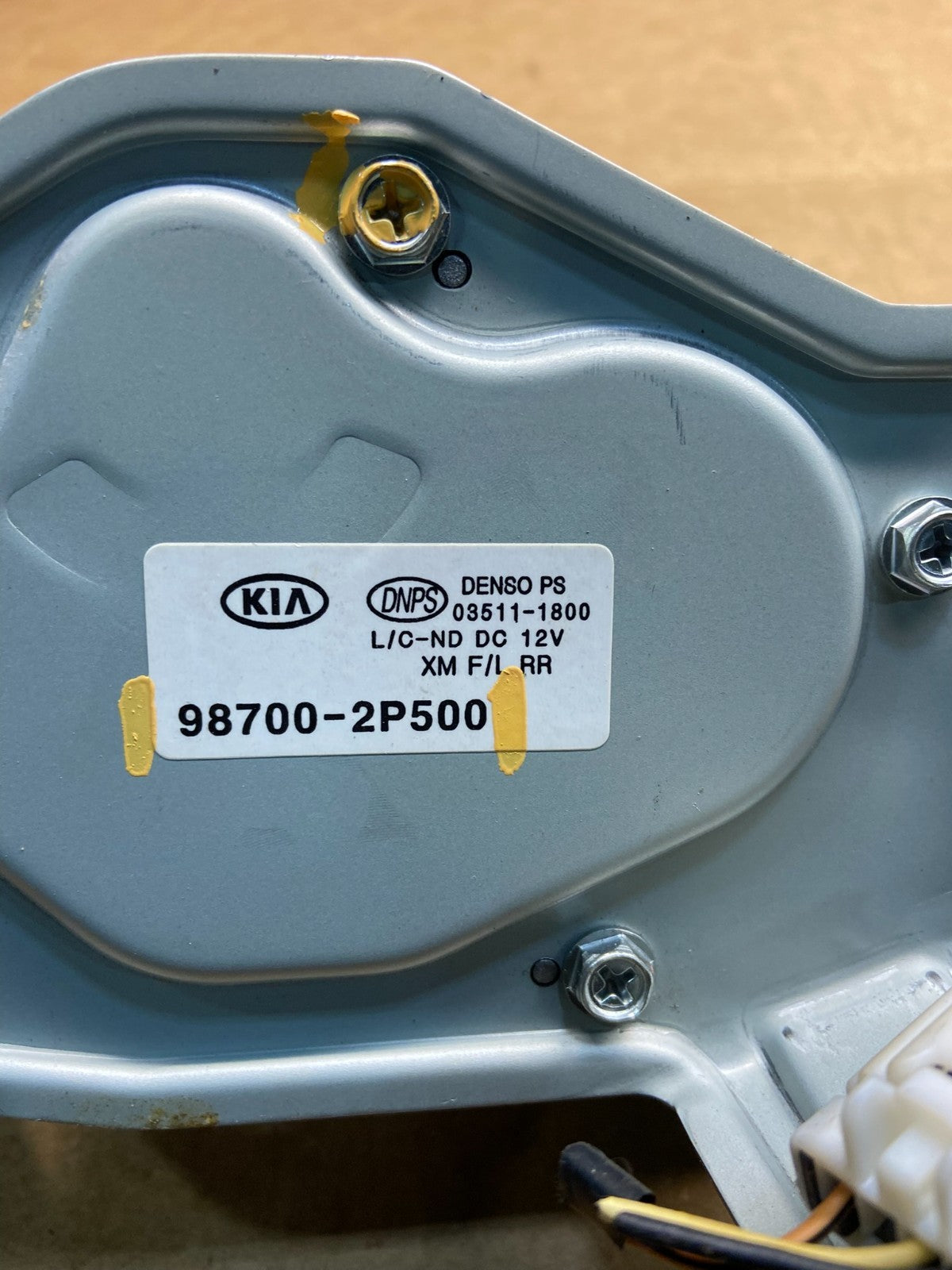 2014-2015 Kia Sorento Rear Glass Windshield Wiper Motor Y4454 DG6
