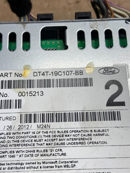 2013 to 2014 Ford Edge AM/FM Radio Reciever ag8516 DG4
