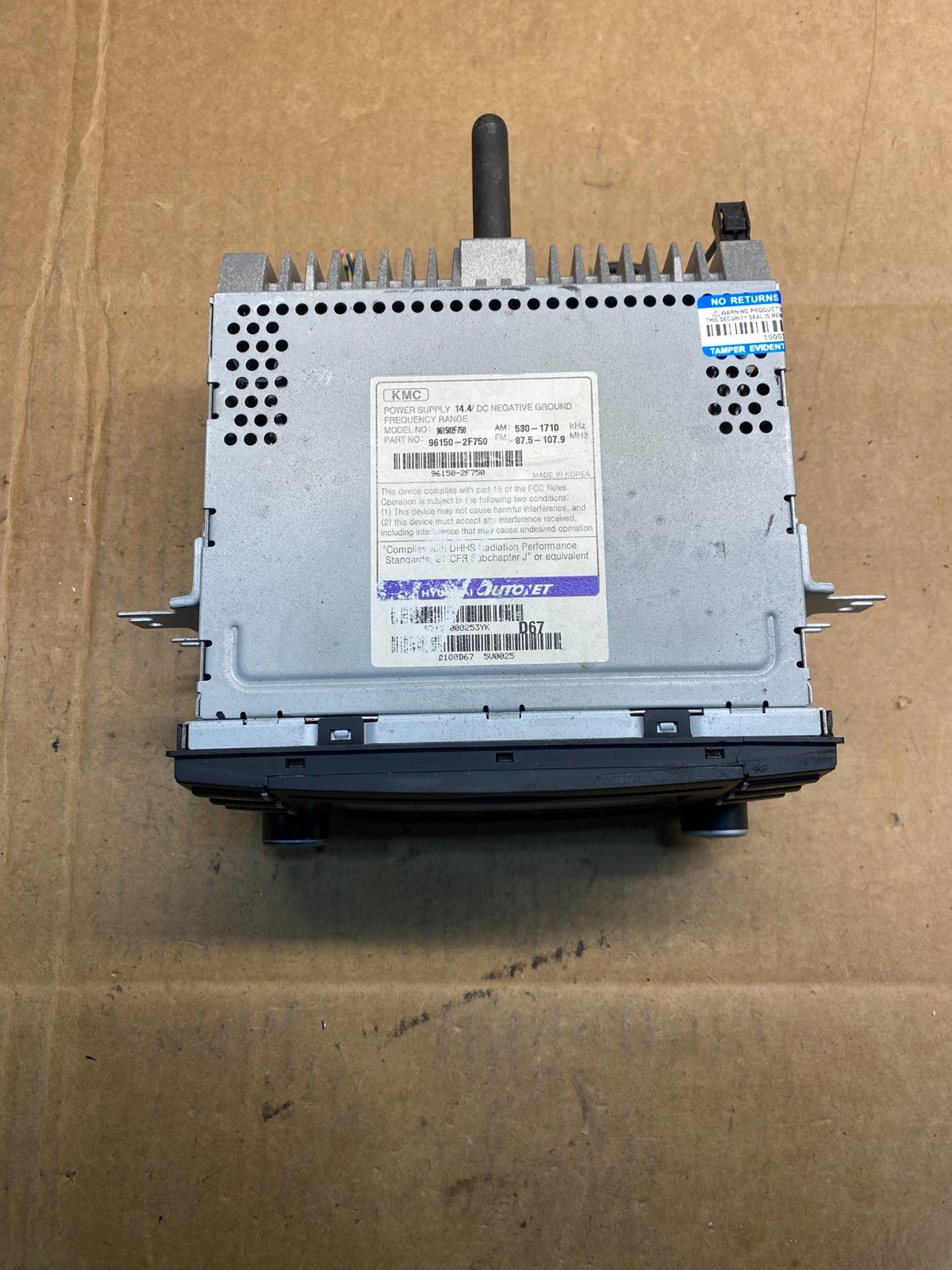 2007 2008 2009 Kia Sorento  AM/FM CD Player Radio Oem Z7577  DG3