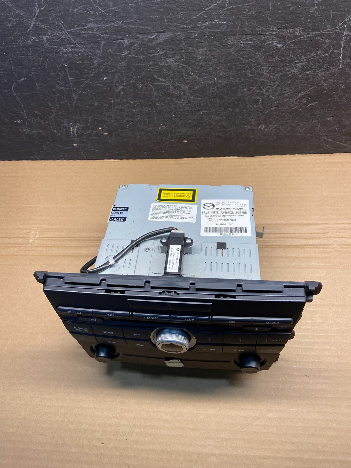 2007-2009 Mazda CX7 CX-7 AM FM 6 Disc CD Player Stereo Radio AE4557 DG3