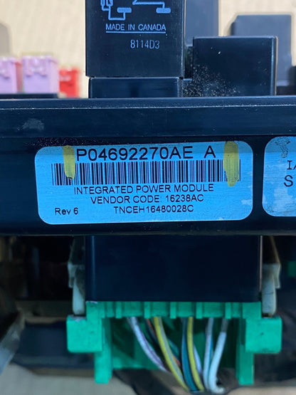 2009 2010 Dodge Charger Fusebox Fuse Box Relay Module P04692270AE AH7396 DG4