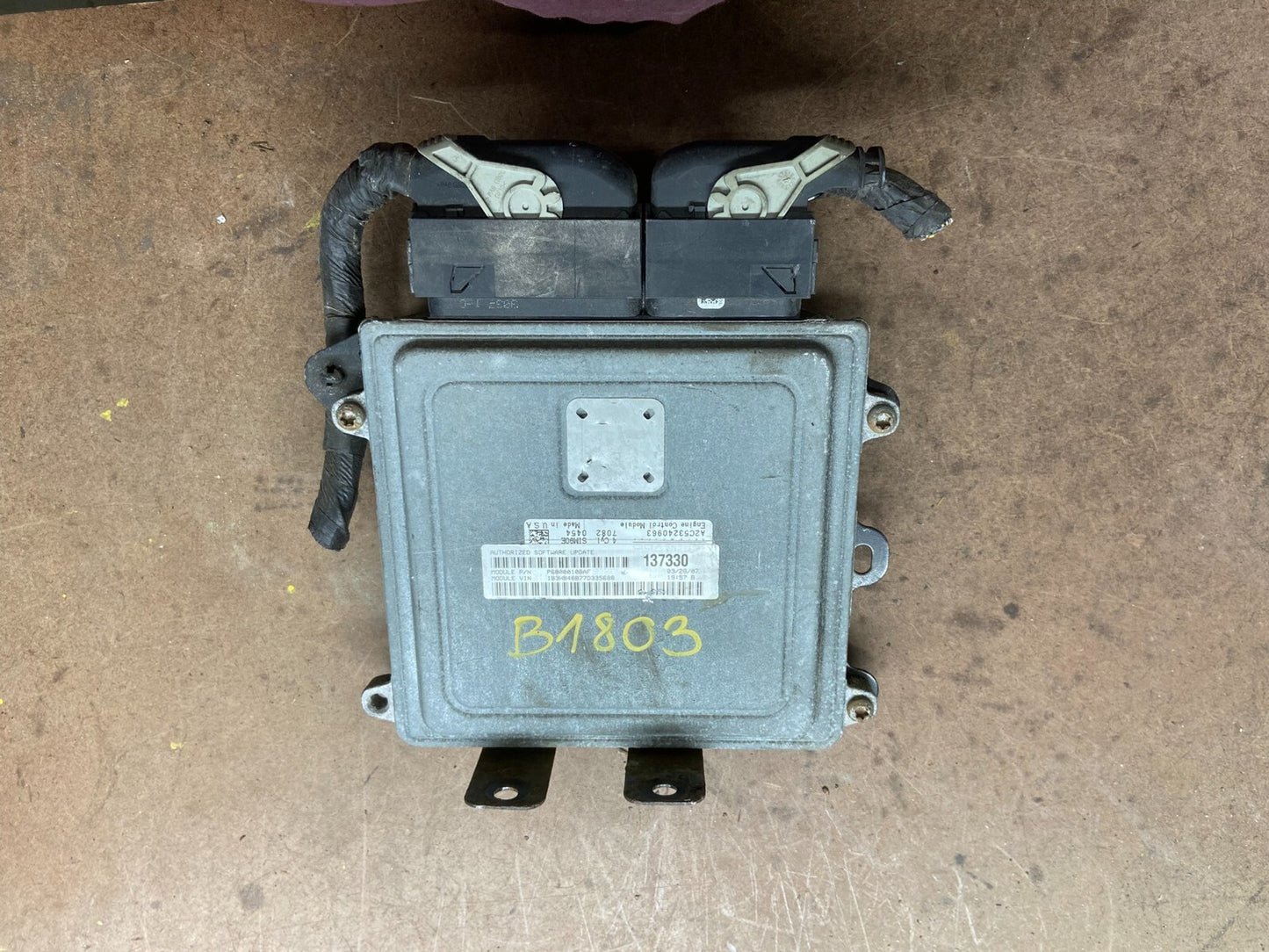 2007 Dodge Caliber Computer Brain Engine Control ECM P68000108AF L0916 DG0