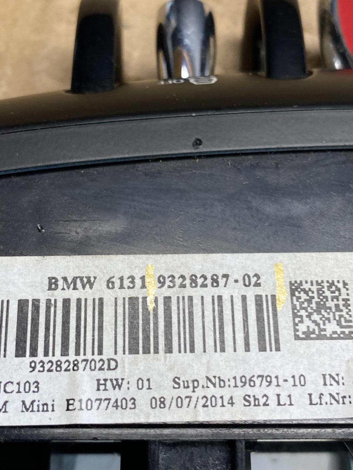 2014-2019 Mini Cooper F55 F56 F57 Console Switch Panel Control Start Stop AC66375
