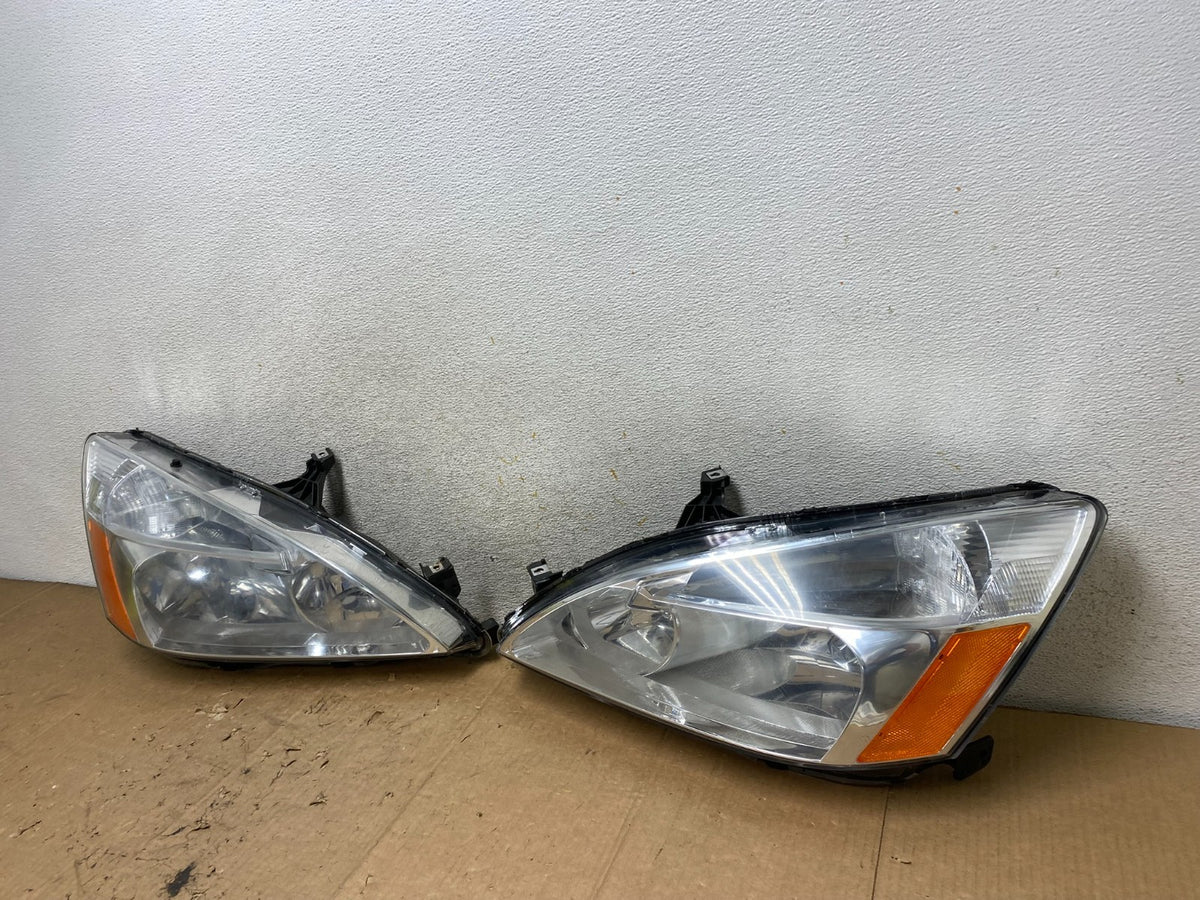 2003 - 2007 Honda Accord Left+Right Set Halogen Headlights AI9341 LK1