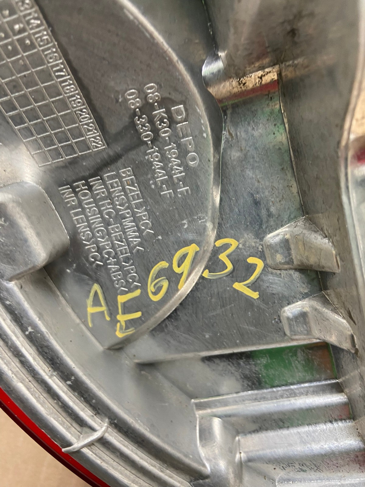 2010 2011 2012 Ford Fusion Left Driver LH Side Tail Light AE6932 LK7