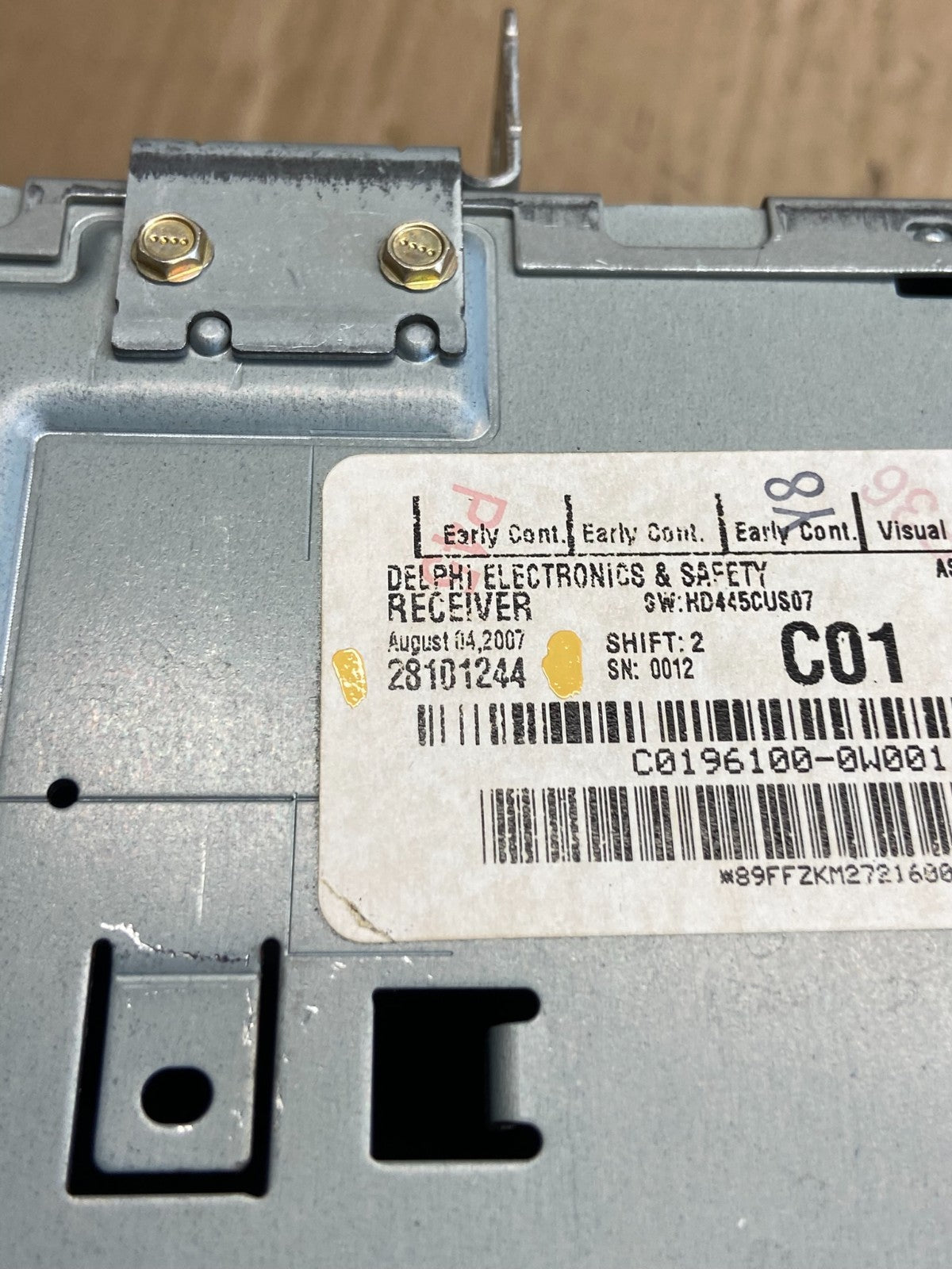 2007 2008 2009 Hyundai Santa Fe AM/FM Radio CD Player AE1699 DG7
