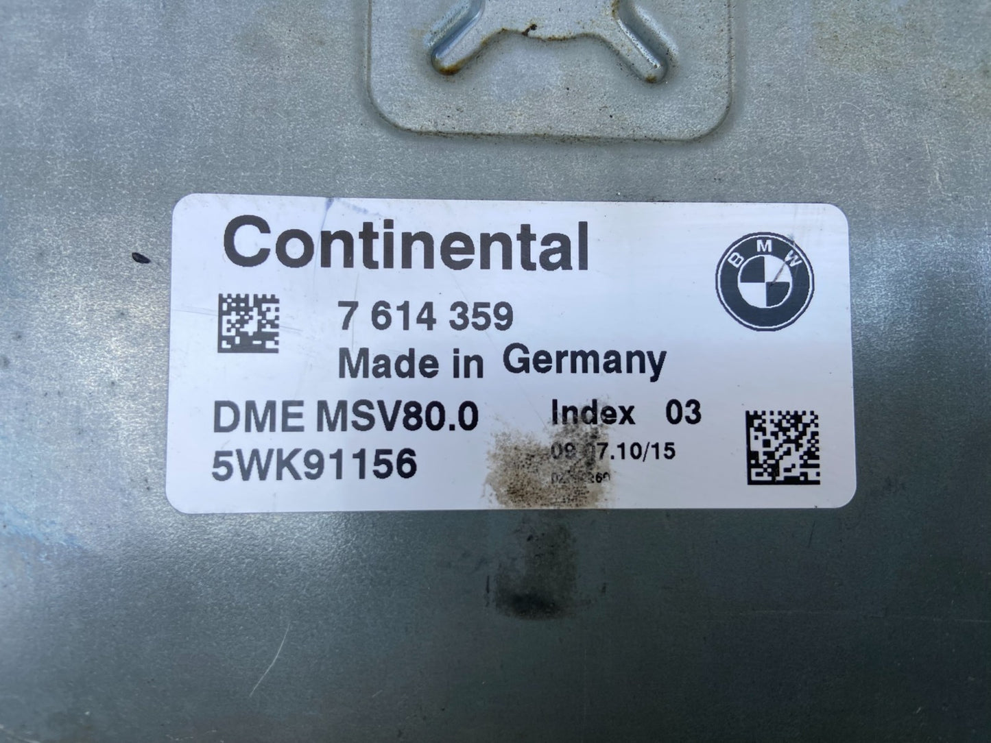 2007 - 2011 BMW 328i 528i E90 ECM ECU Engine Computer 7614359 AD2870 DW2