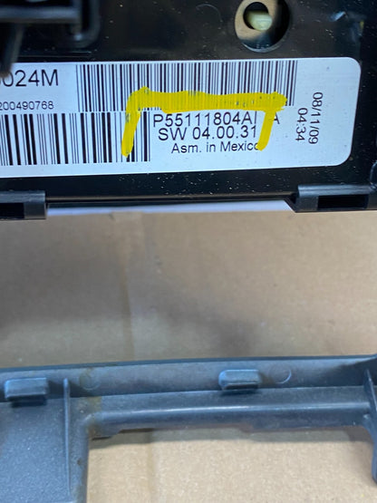 2008 - 2010 Dodge Grand Caravan Radio Bezel Climate Control Heat Heater L8944 DG6