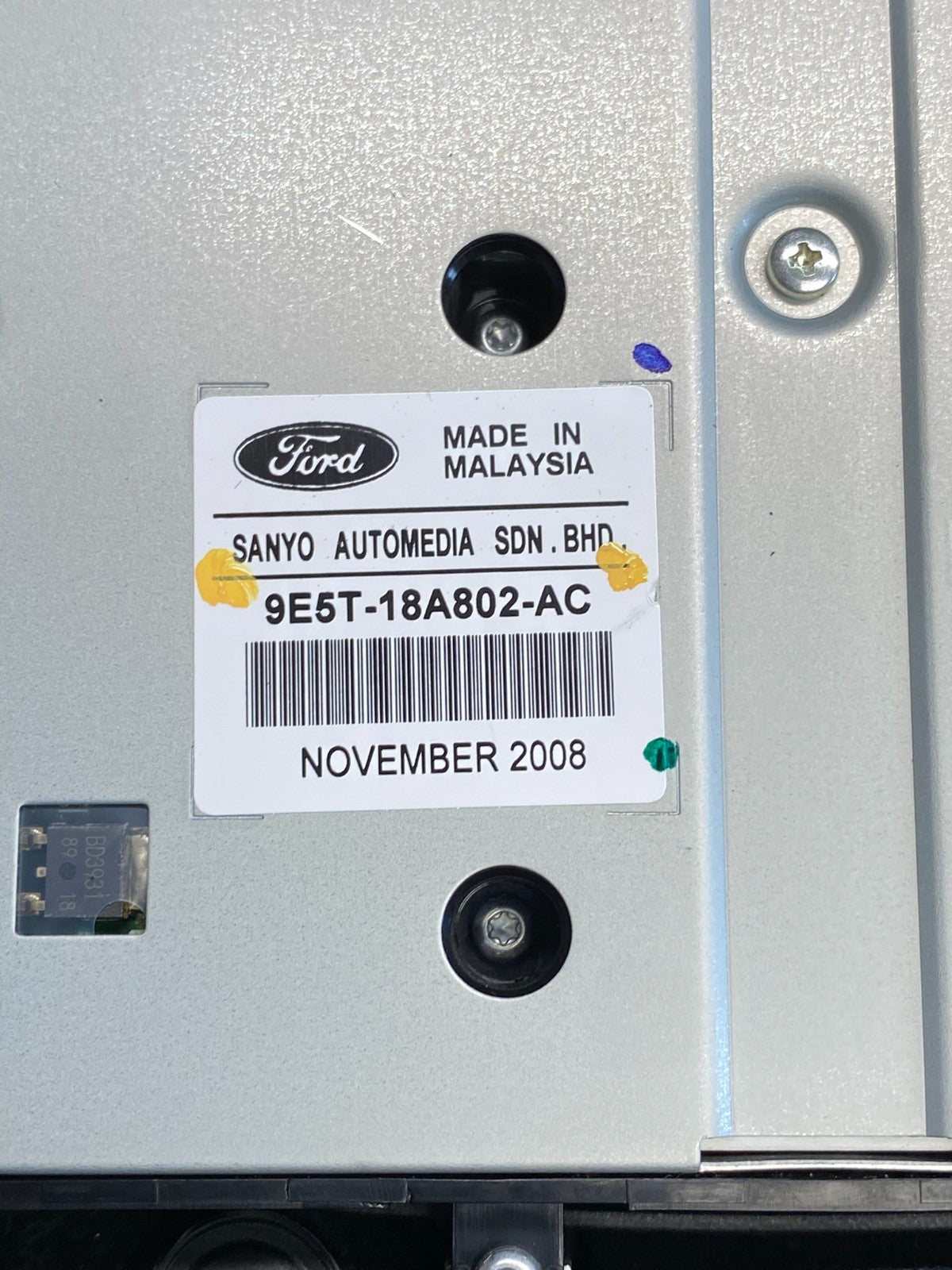 2010 to 2012 Ford Fusion Radio Climate Control A/C Control ag6384 DG5
