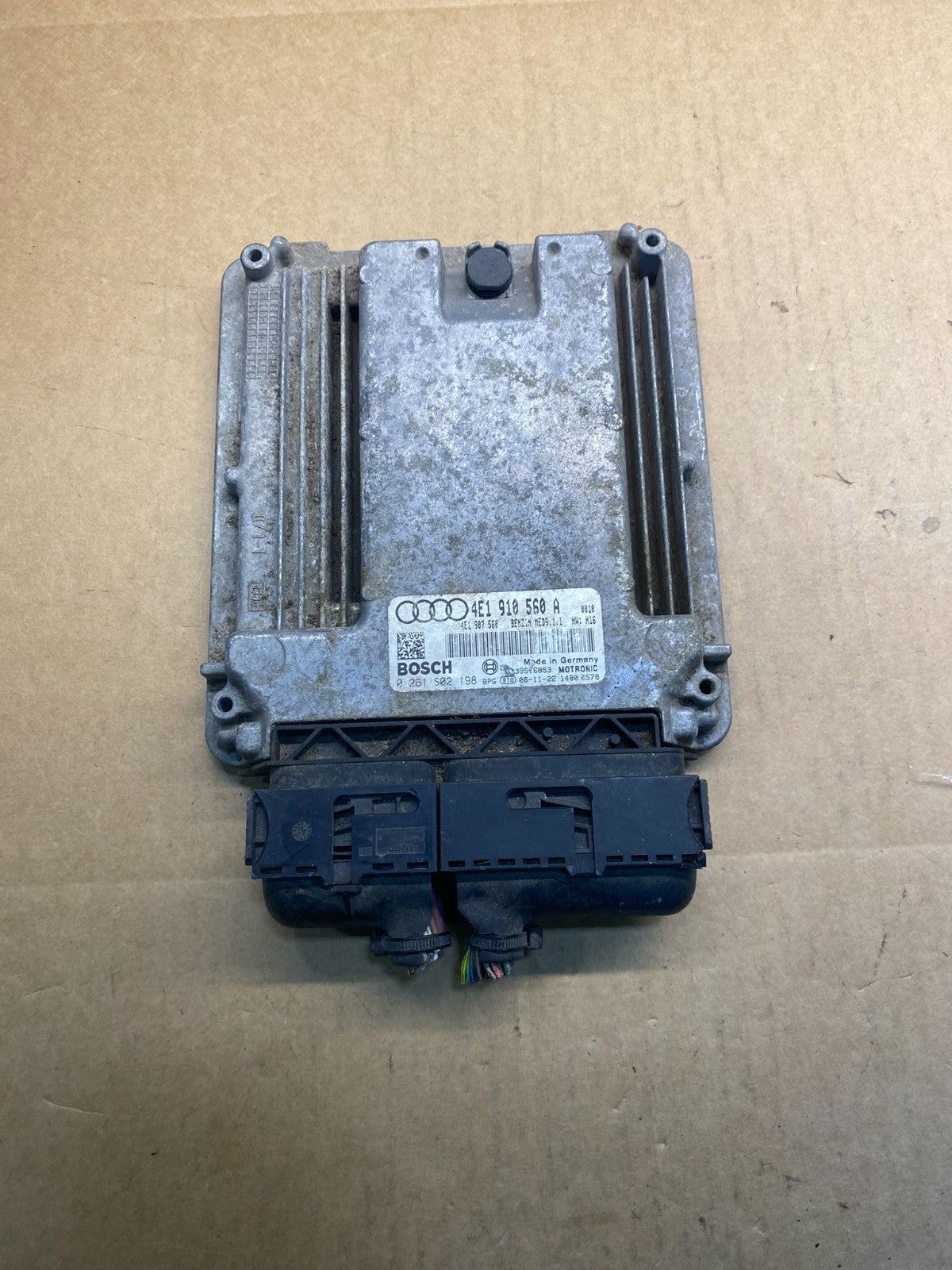 2007 2008 Audi A8 Engine Control Computer Ecu Ecm 4e1910560a AC2741 DG0