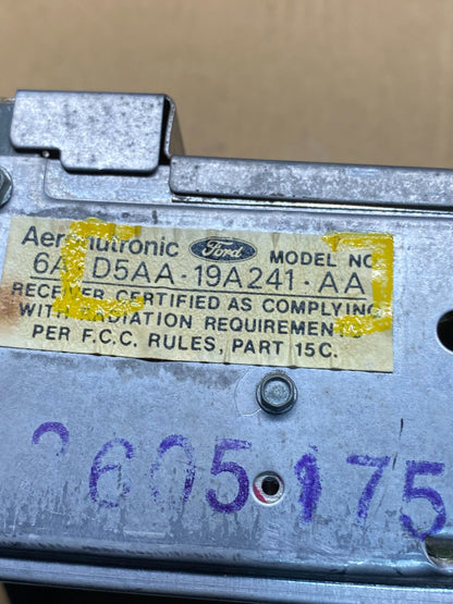 Ford AM/FM Stereo Radio Information N2774 PS6