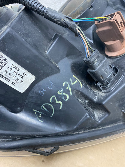 2015-2019 Ford Transit VAN Left Driver LH Halogen Black Headlight AD3874 DW11