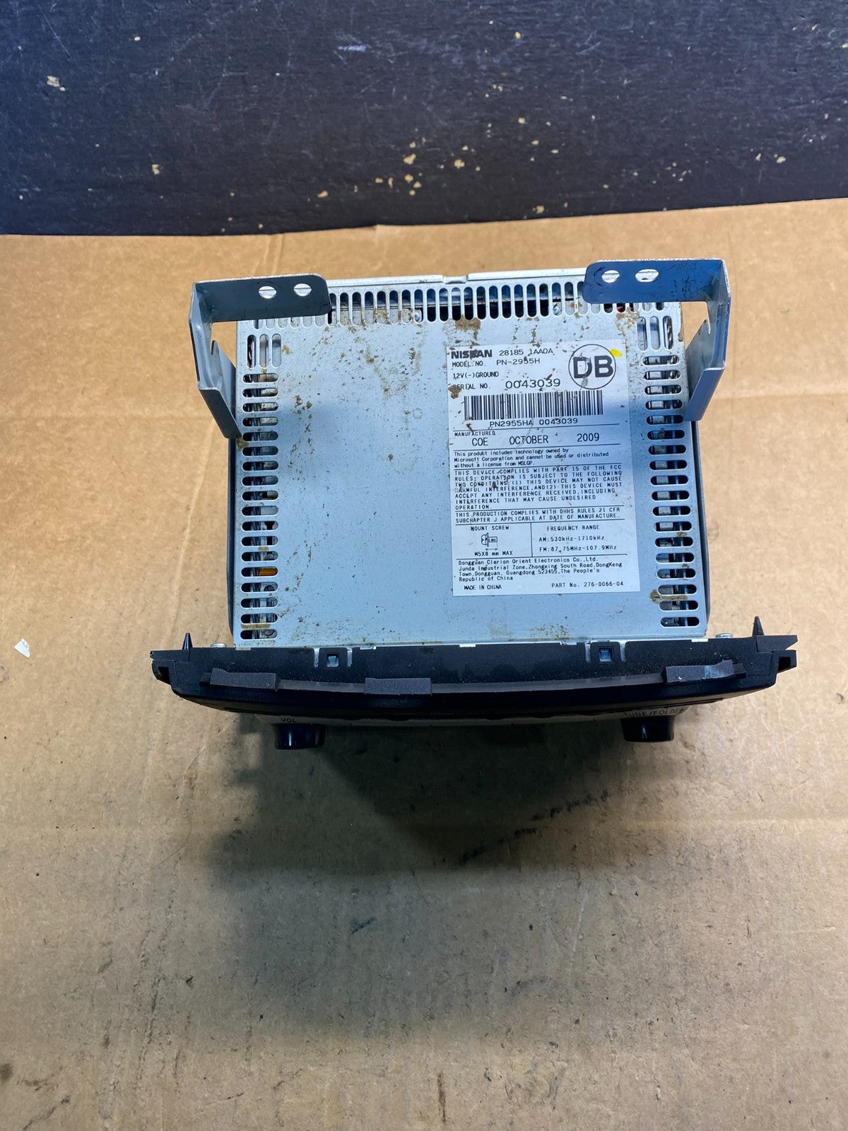 2009-2010 Nissan Murano AM FM Radio 6 CD Control Panel AB3820 DG3
