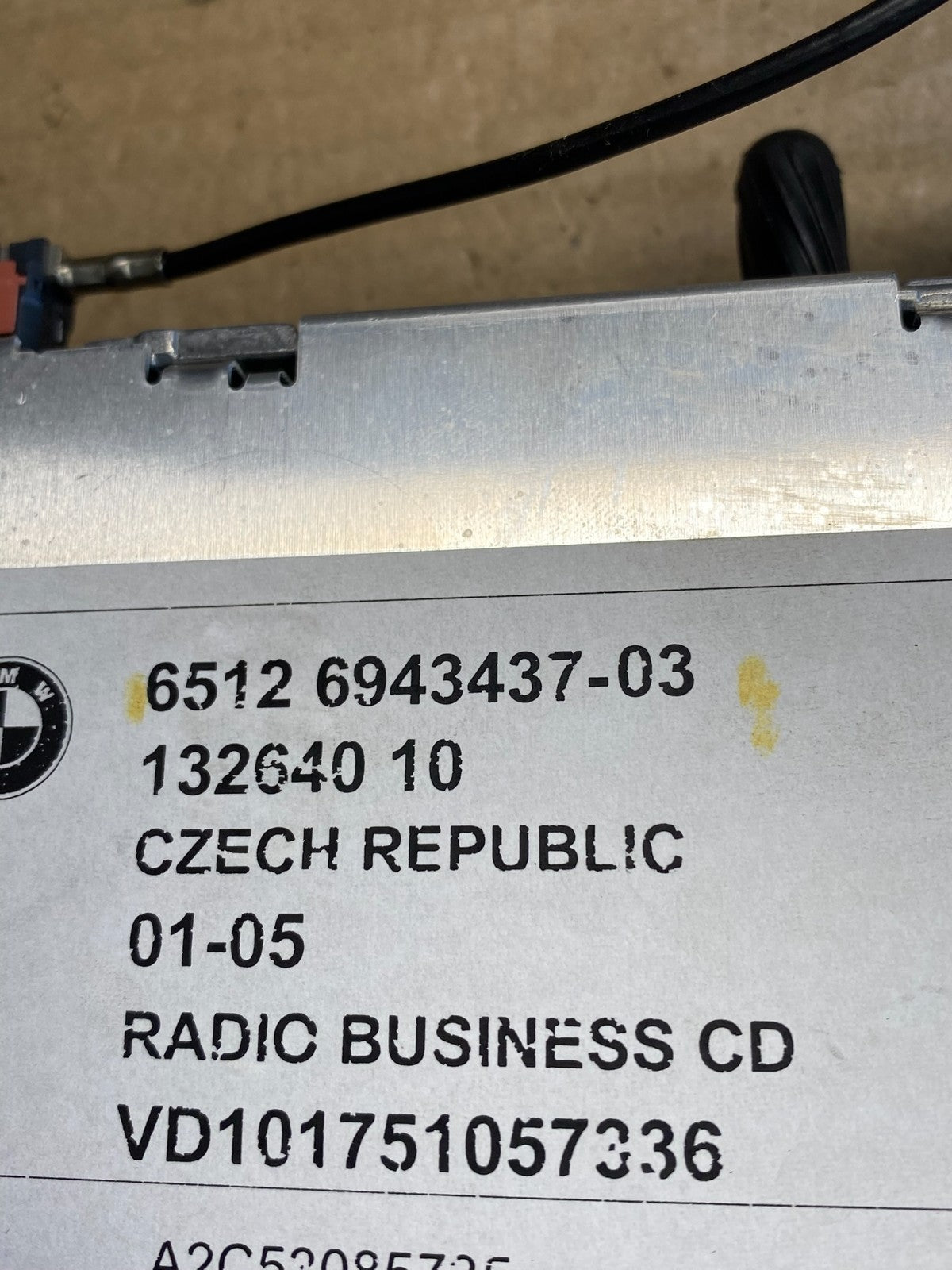 2004-20006 BMW X3 Radio Stereo CD Player Receiver AM/FM Audio Unit AH3886 DG4