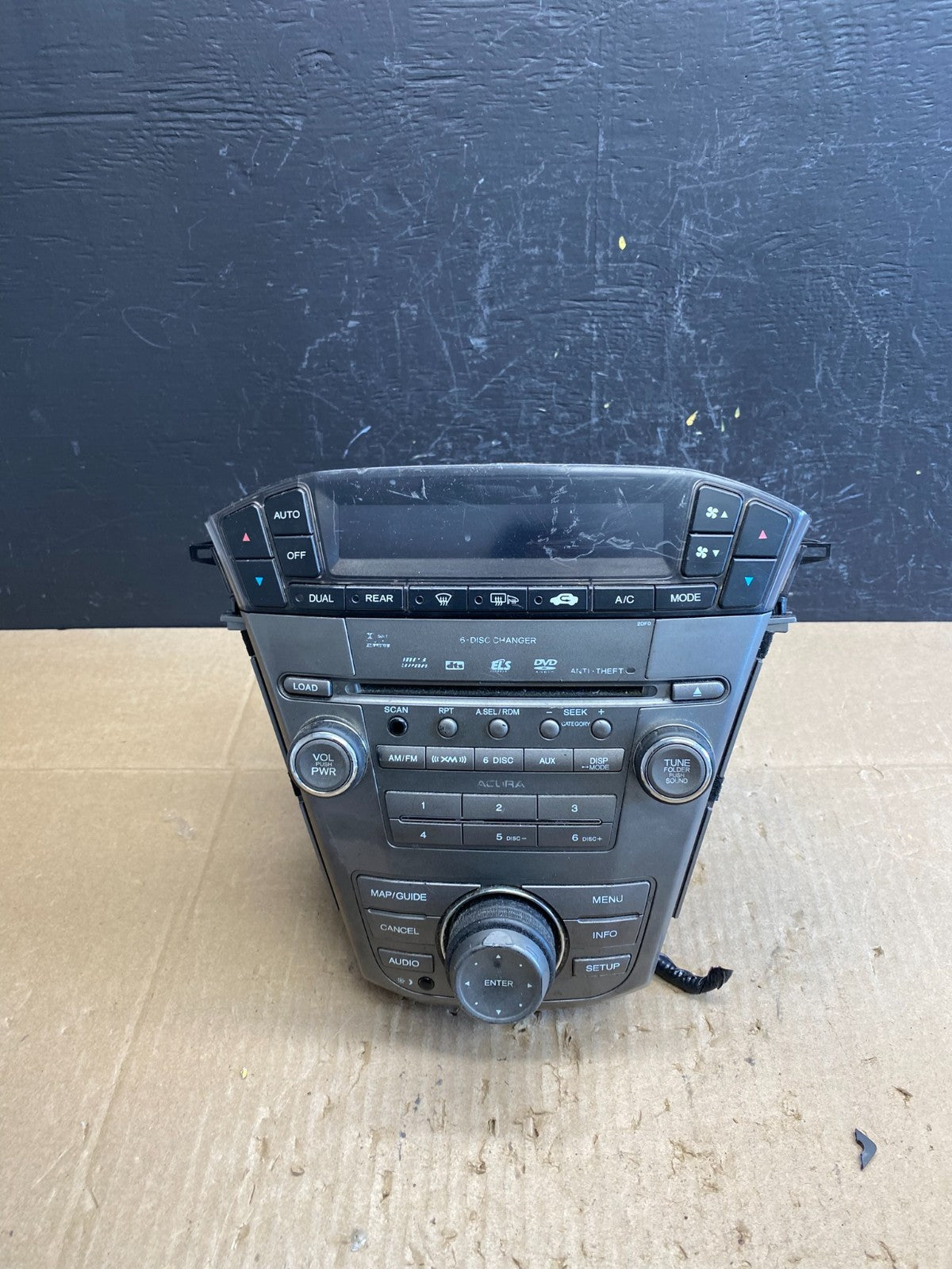 2007 to 2009 Acura Mdx Radio Stereo 6 CD Player Climate Control Pan OEM AB9628DG0