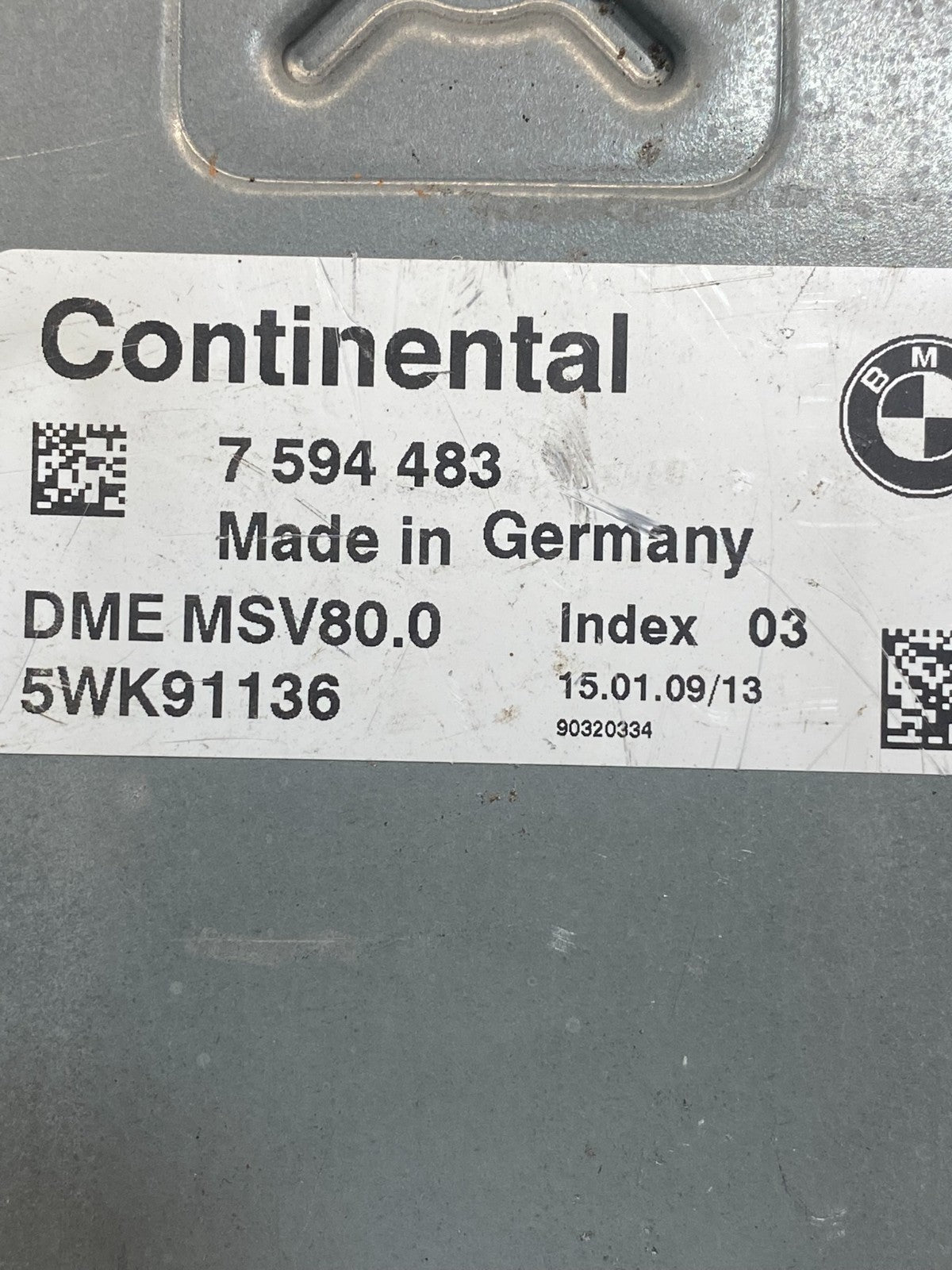 2007 to 2014 BMW X5 ECM ECU Engine Control Computer Module 7594483 AE7779 DW2