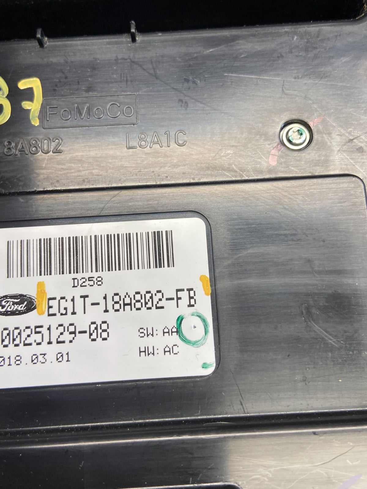 2010-2012 Ford Taurus Front Center Console Climate Radio Control Panel ad2287 DG5