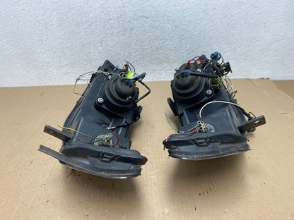 1998-2002 Honda Accord Black Left+Right Set Side LED Black Headlights AE7257 DW11
