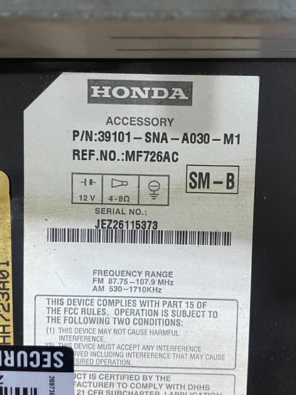 2006 - 2011 Honda Civic Radio AM/FM Climate Control Air Vent Bezel AG3962 DW6