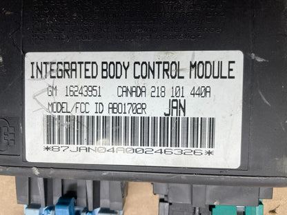1996 Chevrolet Camaro Body Control BCM Module OEM p7563 DG2