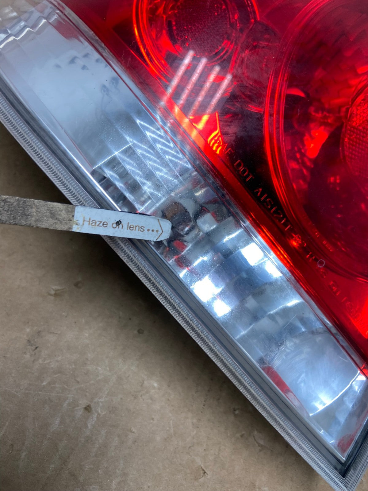 2006 to 2012 Chevrolet Impala Left Driver Lh Side Tail Light AI3355 LK3