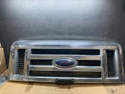 2008-2014 Ford Econoline E150 E250 Front Upper Chrome Grill Grille Oem X3216 DG0