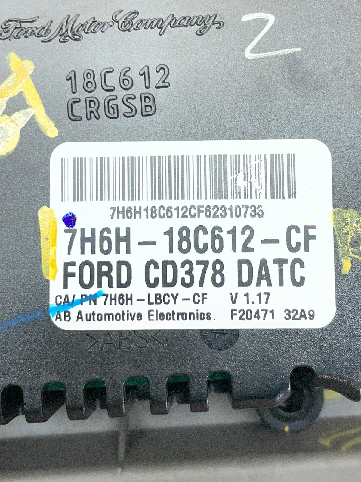 2007 2008 2009 Lincoln Mkz Hvac Climate Control Panel ag9942 DG7