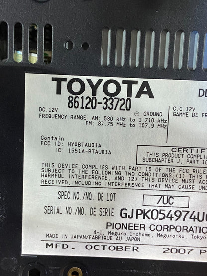 2007 2008 2009 Lexus ES350 Radio AM-FM CD Tuner Head Unit AF9022 DG6