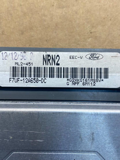 1997 Ford Van E150 E250 Engine Control Module Unit ECU ECM AG7220 DG2