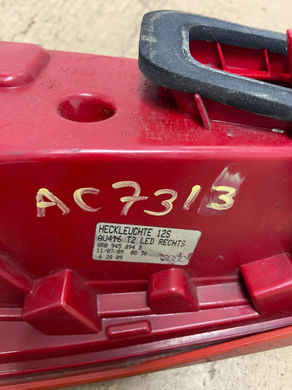 2009 to 2012 Audi Q5 Right Passenger RH Side Tail light AC7313 LK7