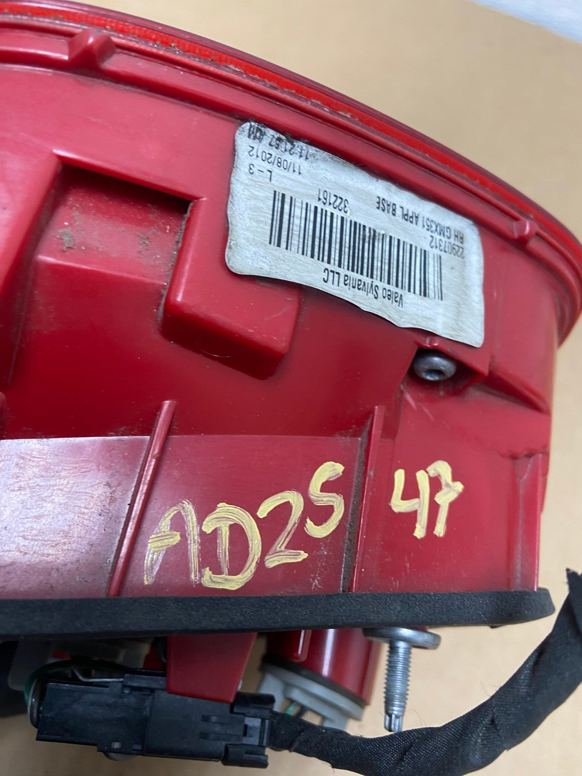 2013-2016 Chevrolet Malibu Right Passenger Rh Inner Tail Light AD2547 LK6